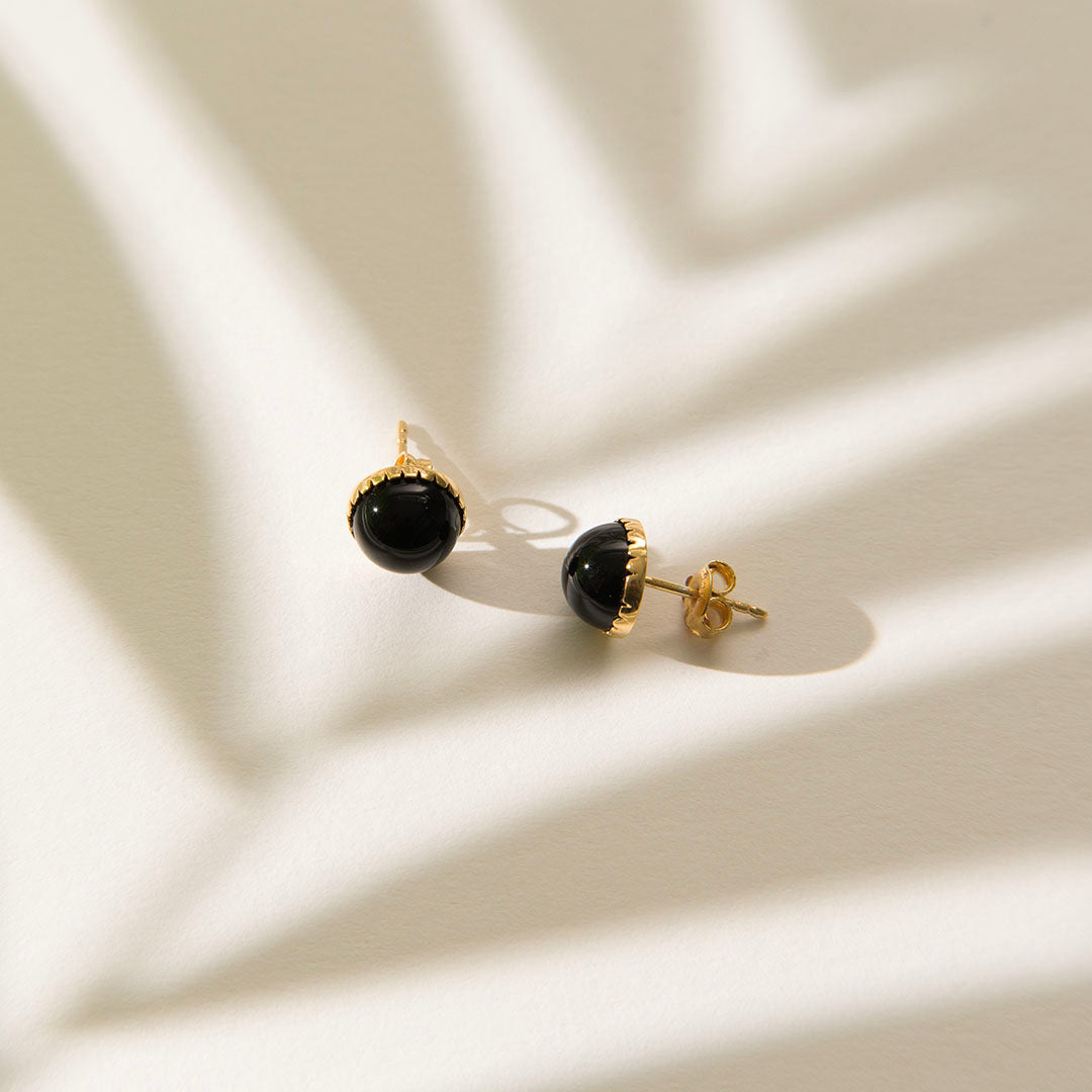 Una Big Studs - Ohrstecker Onyx